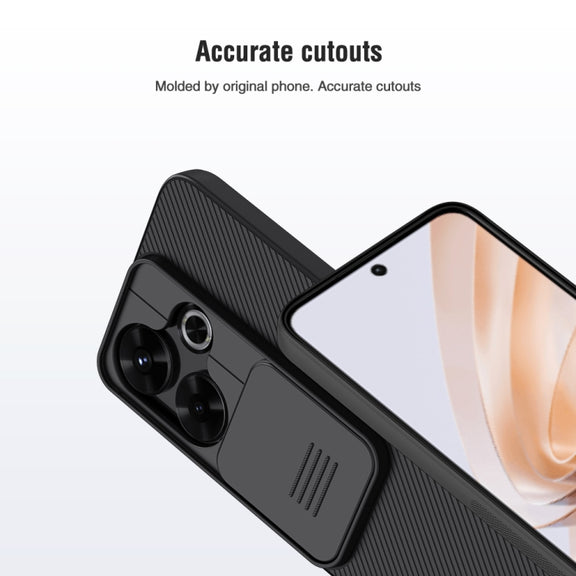 For Xiaomi Poco M6 4G NILLKIN Black Mirror Series Camshield PC Phone Case(Black)