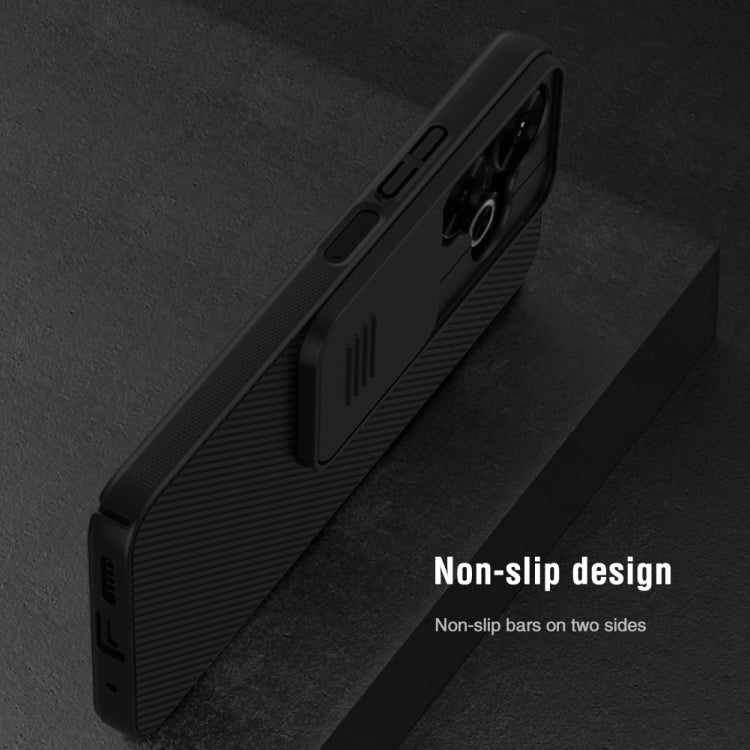 For Xiaomi Poco M6 4G NILLKIN Black Mirror Series Camshield PC Phone Case(Blue)