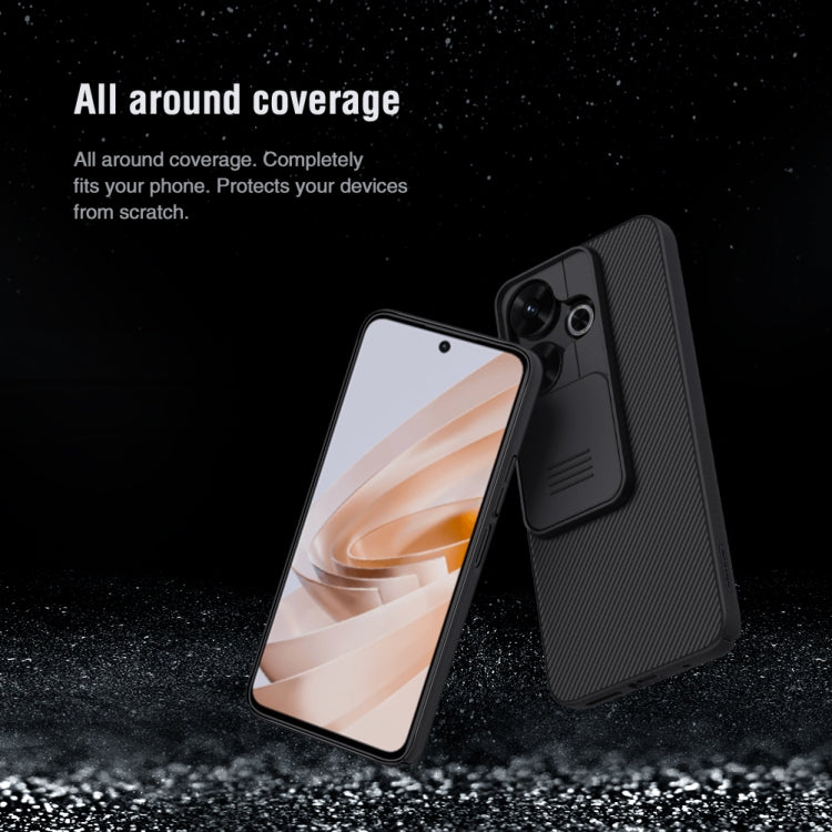 For Xiaomi Poco M6 4G NILLKIN Black Mirror Series Camshield PC Phone Case(Black)