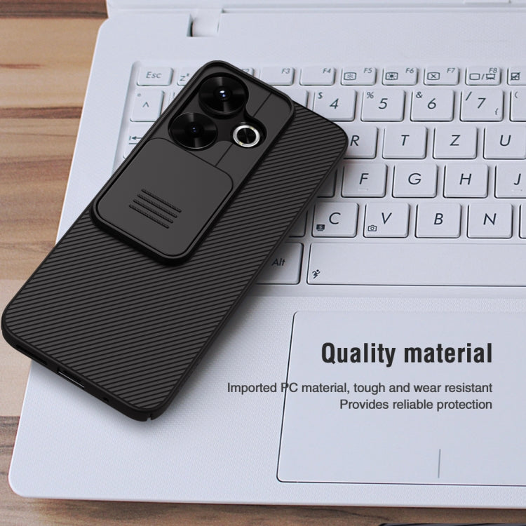 For Xiaomi Poco M6 4G NILLKIN Black Mirror Series Camshield PC Phone Case(Black)