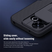 For Xiaomi Poco M6 4G NILLKIN Black Mirror Series Camshield PC Phone Case(Black)
