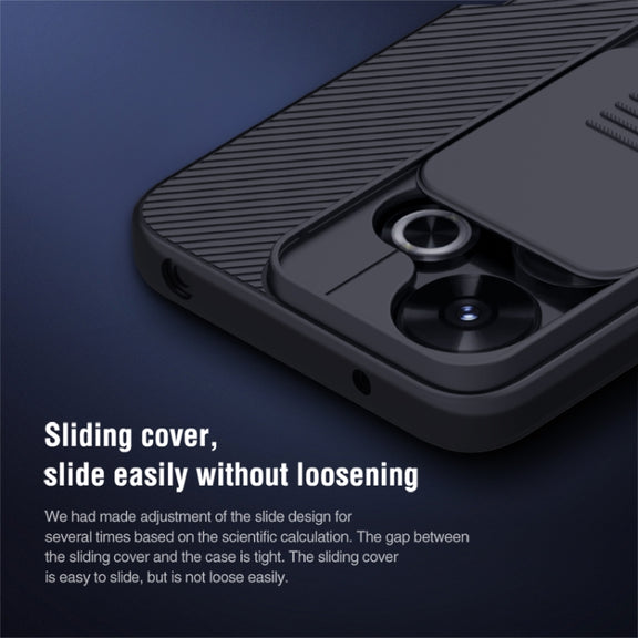 For Xiaomi Poco M6 4G NILLKIN Black Mirror Series Camshield PC Phone Case(Black)