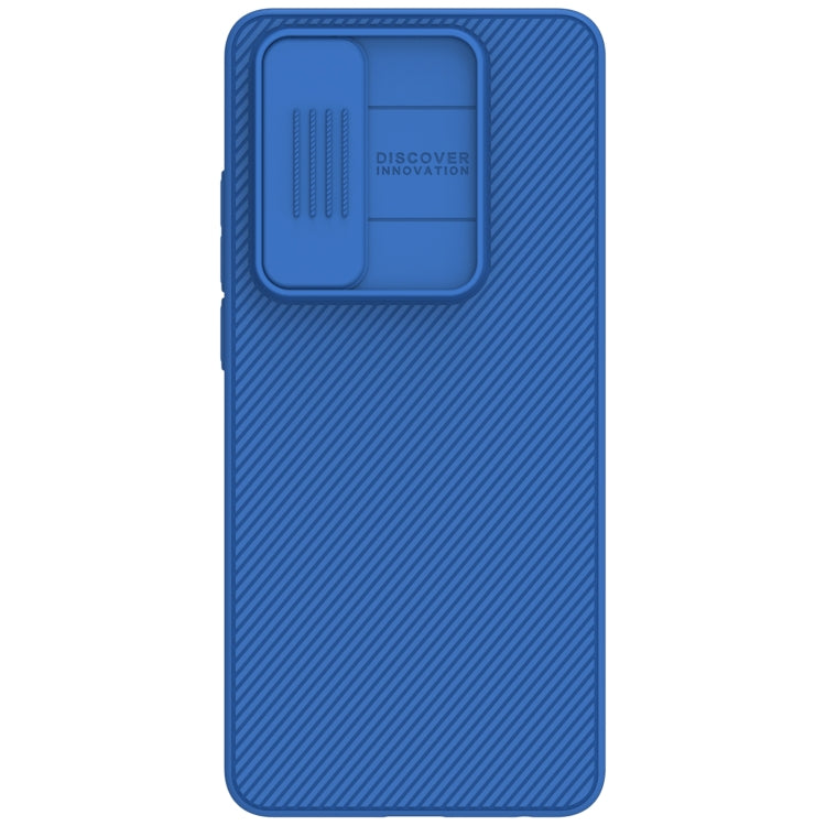 For OnePlus Nord CE4 Lite / OPPO K12x NILLKIN Black Mirror Series Camshield PC Phone Case(Blue)