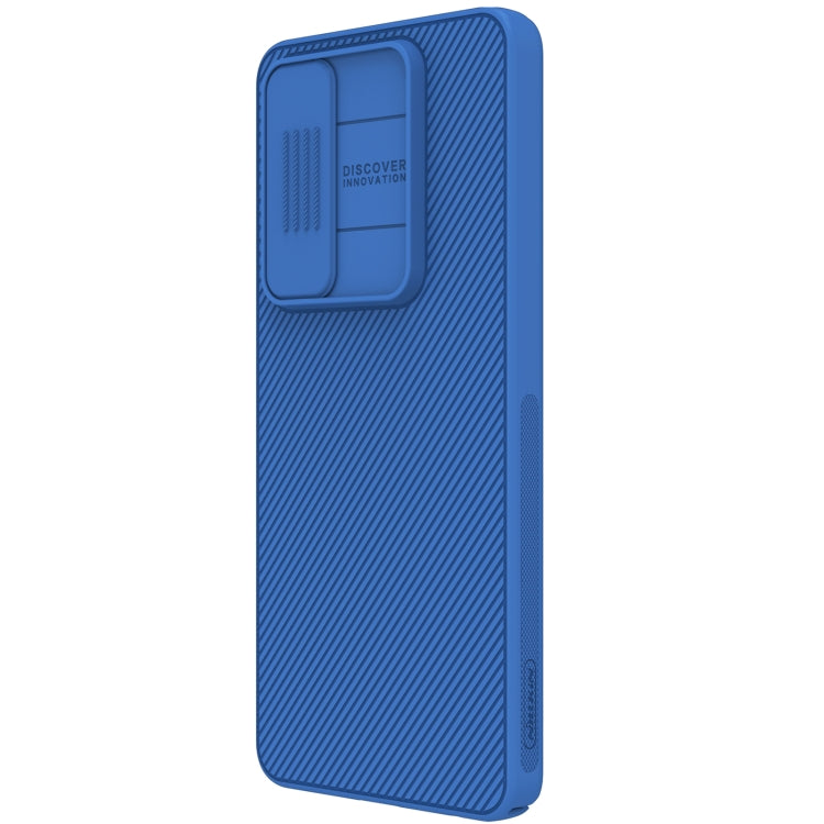 For OnePlus Nord CE4 Lite / OPPO K12x NILLKIN Black Mirror Series Camshield PC Phone Case(Blue)