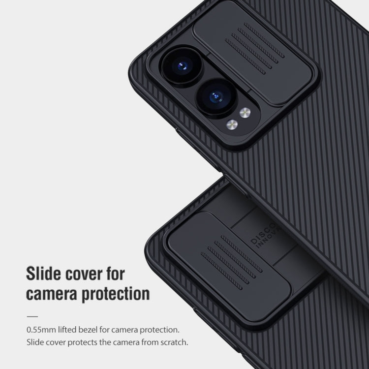 For OnePlus Nord CE4 Lite / OPPO K12x NILLKIN Black Mirror Series Camshield PC Phone Case(Blue)