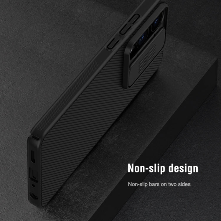 For OnePlus Nord CE4 Lite / OPPO K12x NILLKIN Black Mirror Series Camshield PC Phone Case(Blue)