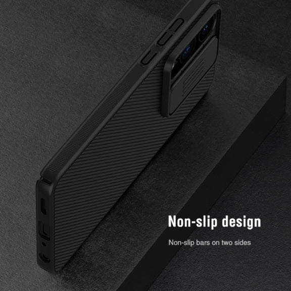 For OnePlus Nord CE4 Lite / OPPO K12x NILLKIN Black Mirror Series Camshield PC Phone Case(Blue)