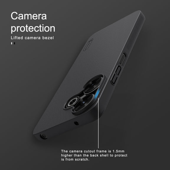 For Xiaomi Poco M6 4G NILLKIN Frosted PC Phone Case(Blue)