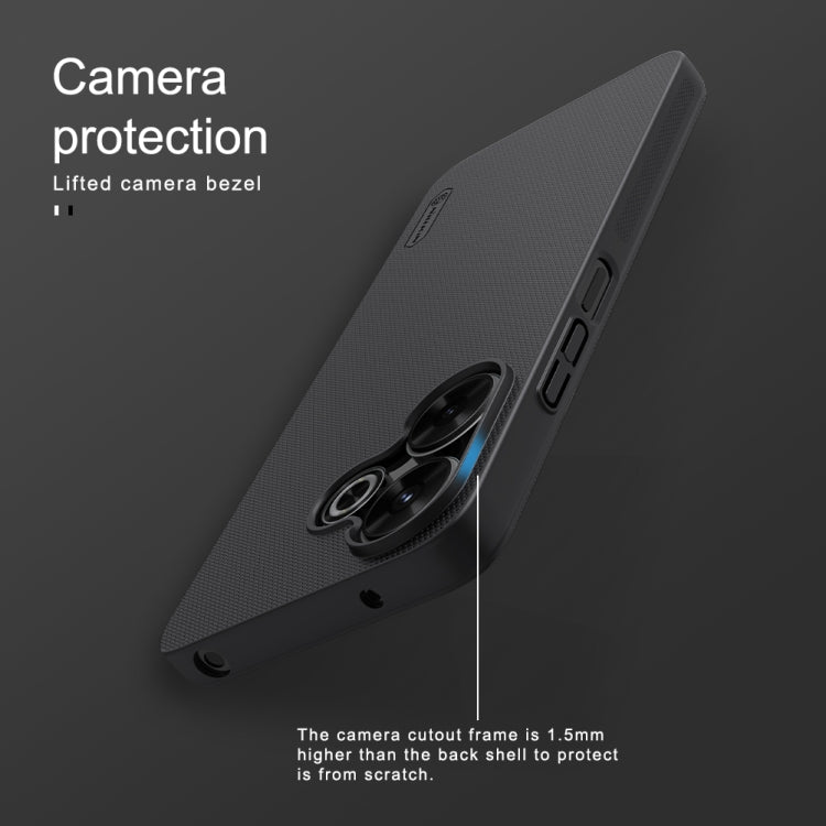 For Xiaomi Poco M6 4G NILLKIN Frosted PC Phone Case(Black)