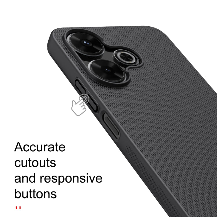 For Xiaomi Poco M6 4G NILLKIN Frosted PC Phone Case(Black)