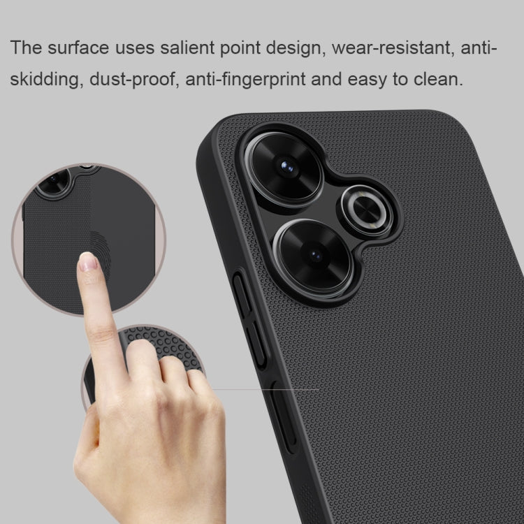 For Xiaomi Poco M6 4G NILLKIN Frosted PC Phone Case(Black)