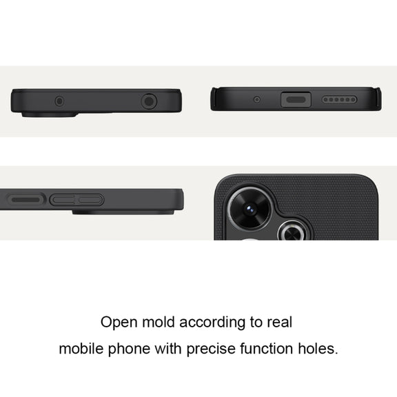 For Xiaomi Poco M6 4G NILLKIN Frosted PC Phone Case(Black)