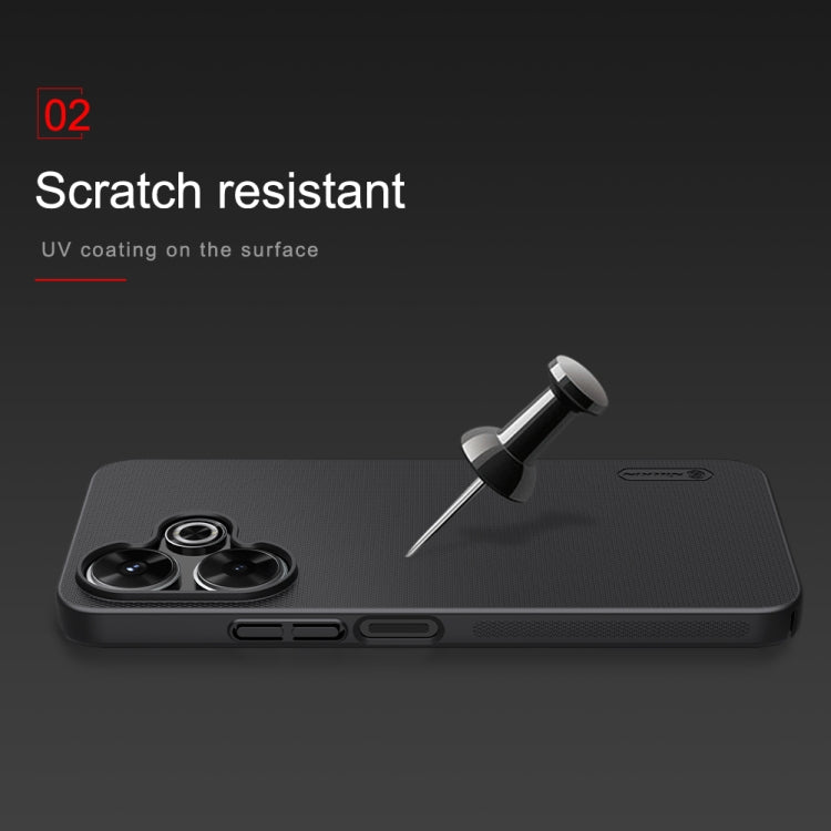 For Xiaomi Poco M6 4G NILLKIN Frosted PC Phone Case(Black)