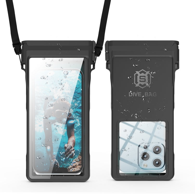 RedPepper 15m Depth Water-resistant Phone Diving Pouch with Suction Cup(Black)