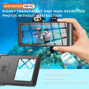 RedPepper 15m Depth Water-resistant Phone Diving Pouch with Suction Cup(Black)