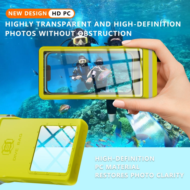 RedPepper 15m Depth Water-resistant Phone Diving Pouch with Suction Cup(Yellow)
