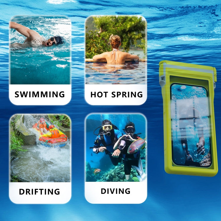 RedPepper 15m Depth Water-resistant Phone Diving Pouch with Suction Cup(Yellow)