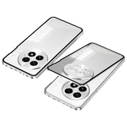 For OnePlus 13 Snap Buckle Single-sided Metal Frame Frosted Phone Case(Silver)