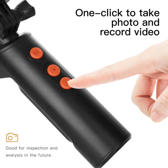 F280 8mm 1080P IP68 Water-resistant Dual Camera WiFi Digital Endoscope, Length:2m Hard Cable(Black)