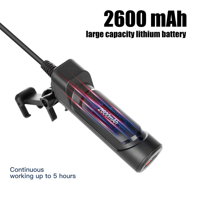F280 8mm 1080P IP68 Water-resistant Dual Camera WiFi Digital Endoscope, Length:2m Hard Cable(Black)