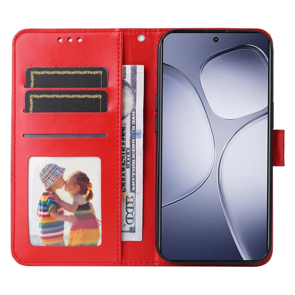 For Redmi K70 Ultra Embossed Sunflower Leather Phone Case(Red)