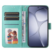 For Redmi K70 Ultra Embossed Sunflower Leather Phone Case(Green)