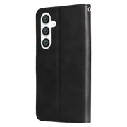 For Samsung Galaxy S25 5G Fashion Calf Texture Zipper Leather Phone Case(Black)