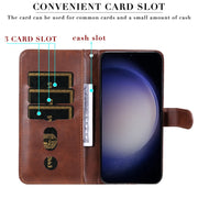 For Samsung Galaxy S25+ 5G Fashion Calf Texture Zipper Leather Phone Case(Brown)
