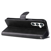 For Samsung Galaxy S25+ 5G Fashion Calf Texture Zipper Leather Phone Case(Black)