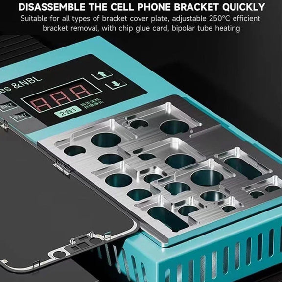 iFixes Bracket & Camera Disassembly Repair Heating Platform for iPhone 7-14 Pro Max, Plug:US Plug
