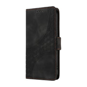 For Samsung Galaxy S25 5G Embossed Rhombus Starry Leather Phone Case(Black)