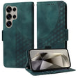 For Samsung Galaxy S25 Ultra 5G Embossed Rhombus Starry Leather Phone Case(Green) - Galaxy S25 Ultra 5G Cases by PMC Jewellery | Online Shopping South Africa | PMC Jewellery | Buy Now Pay Later Mobicred