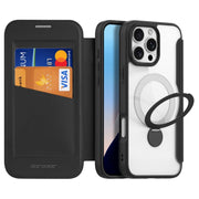 For iPhone 16 Pro Max DUX DUCIS Skin X Pro Series MagSafe Ring Holder Leather Phone Case(Black)
