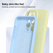 For iPhone 16 Precise Hole Liquid Silicone Jelly Color Full Coverage Phone Case(Navy Blue)