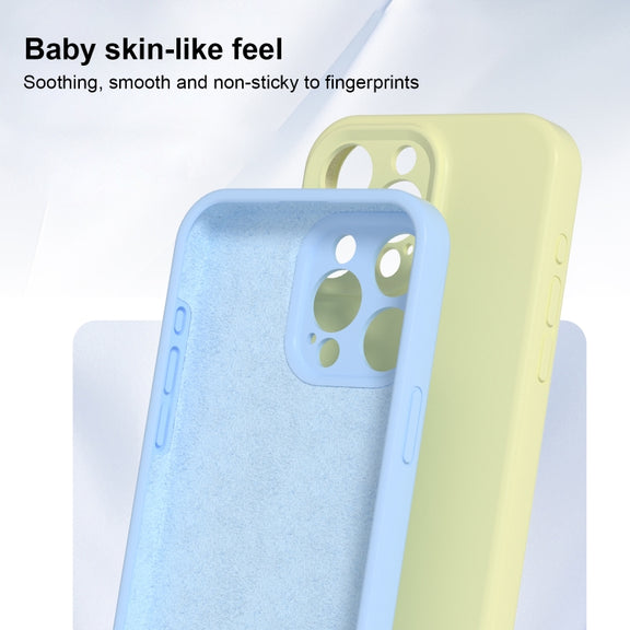 For iPhone 16 Precise Hole Liquid Silicone Jelly Color Full Coverage Phone Case(Navy Blue)