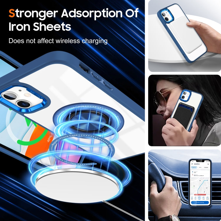 For iPhone 16 Plus Magnetic Rotating Ring Holder Phone Case(Dark Blue)