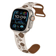 For Apple Watch Ultra 49mm Two-color Rose Engraved Silicone Watch Band(Starlight Caramel) - free shipping - PMc TechLife - Order now!