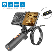 F280 1080P IP68 Water-resistant Dual Camera WiFi Digital Endoscope, Length:5m Snake Tube(Black)