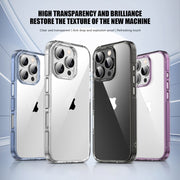 For iPhone 16 PC Hybrid TPU Full Coverage Shockproof Phone Case(Transparent)