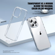 For iPhone 16 PC Hybrid TPU Full Coverage Shockproof Phone Case(Transparent)