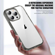 For iPhone 16 PC Hybrid TPU Full Coverage Shockproof Phone Case(Transparent)