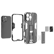 For iPhone 16 Pro Max Supersonic PC + TPU Holder Phone Case(Black)