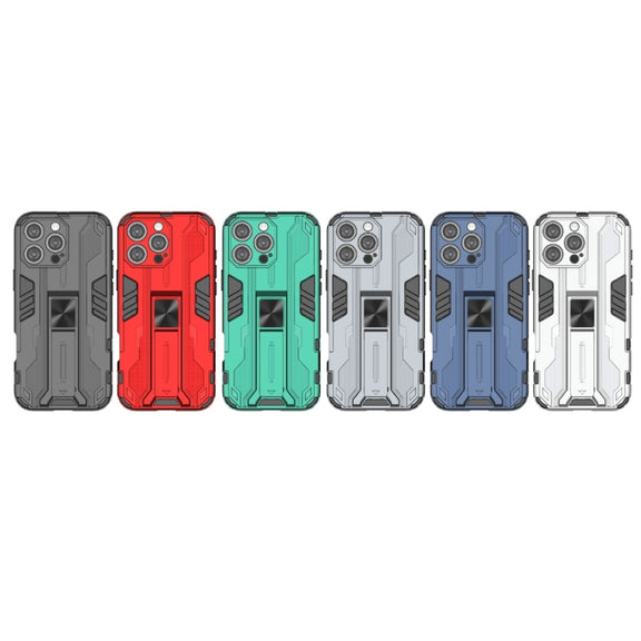 For iPhone 16 Pro Max Supersonic PC + TPU Holder Phone Case(Black)