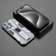 For iPhone 16 Pro Max Supersonic PC + TPU Holder Phone Case(Grey)