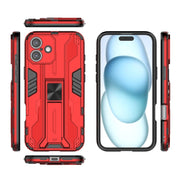 For iPhone 16 Plus Supersonic PC + TPU Holder Phone Case(Red)