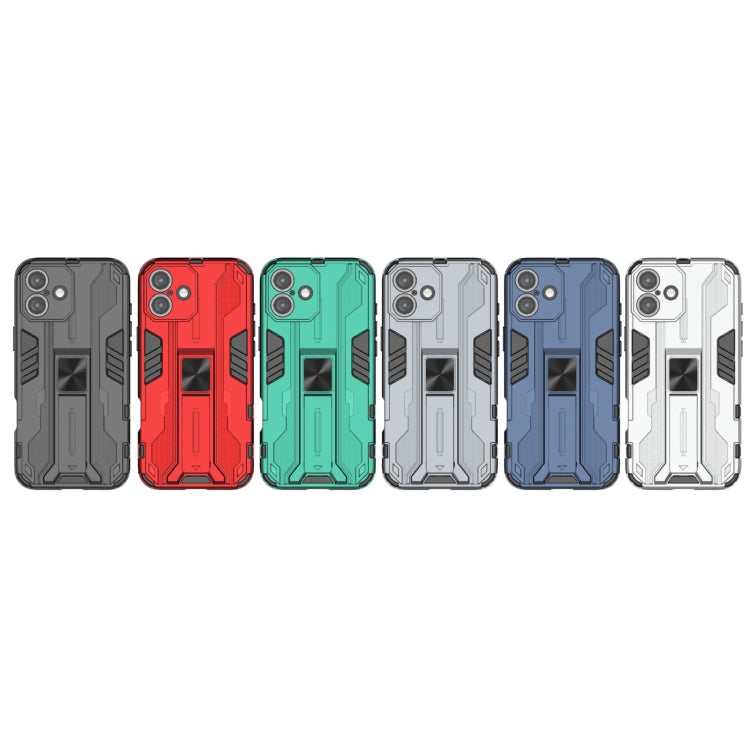 For iPhone 16 Plus Supersonic PC + TPU Holder Phone Case(Red)