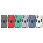 For iPhone 16 Plus Supersonic PC + TPU Holder Phone Case(Red)