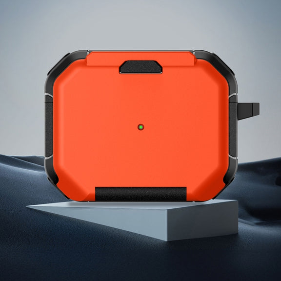 For AirPods Pro 2 Phone Holder Design Earbuds Box Protective Case(Orange)