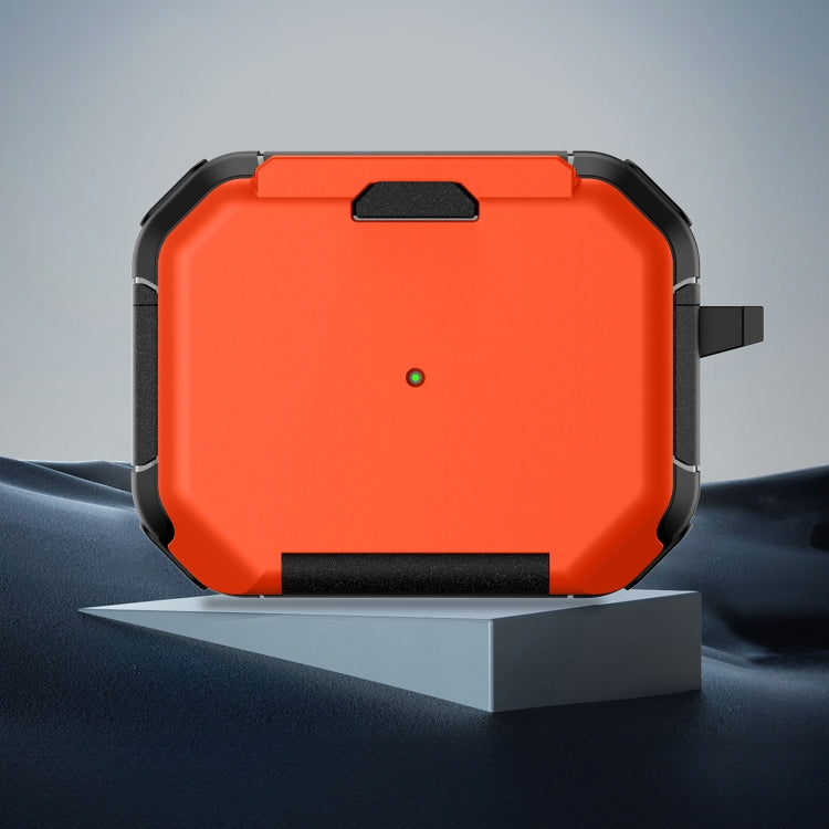 For AirPods Pro Phone Holder Design Earbuds Box Protective Case(Orange)