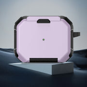 For AirPods Pro Phone Holder Design Earbuds Box Protective Case(Purple)
